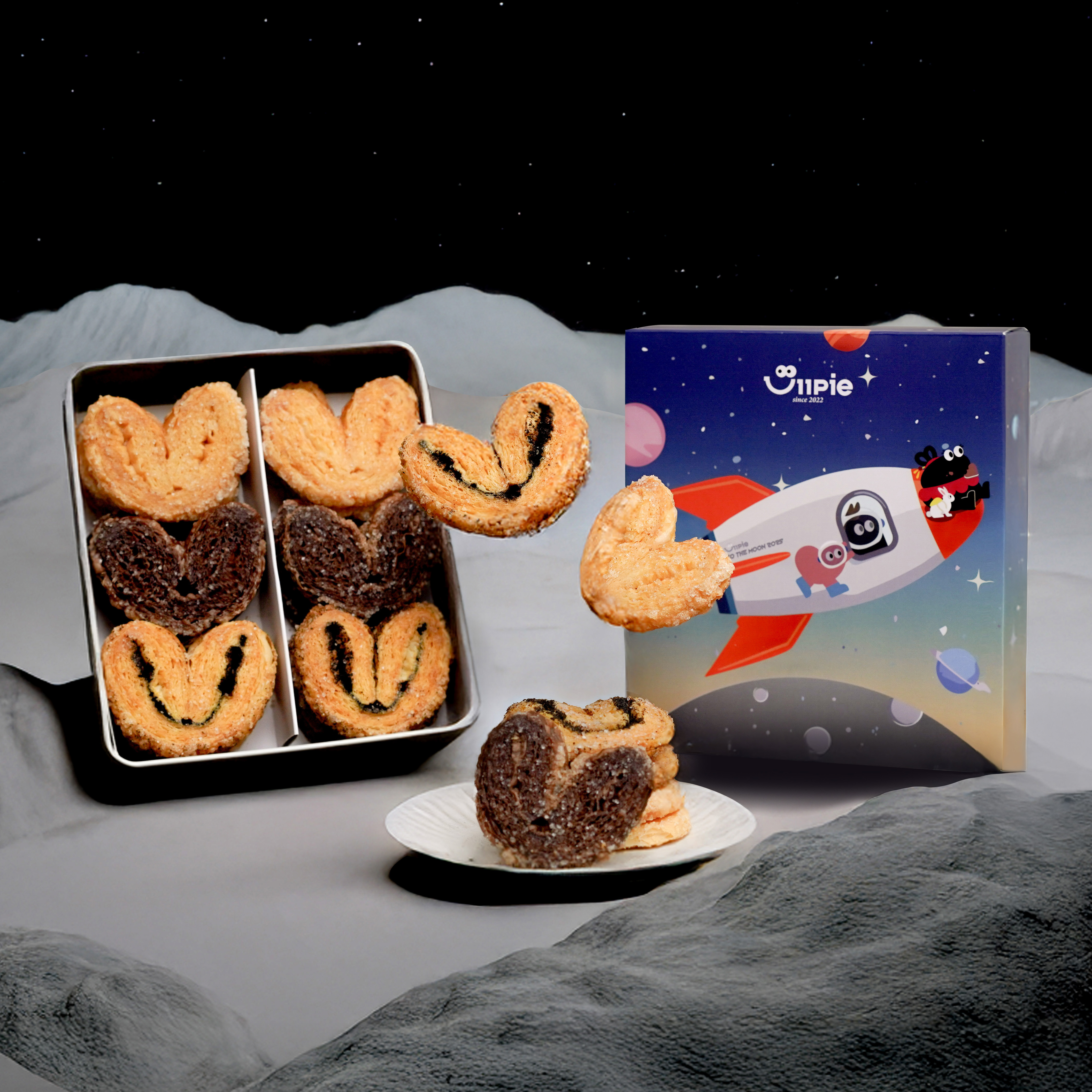 uiipie中秋禮盒蝴蝶派24入